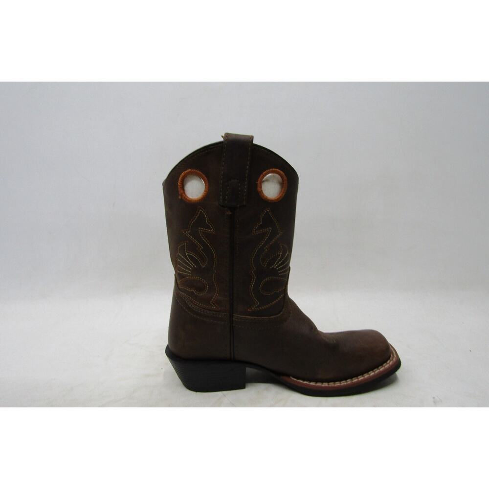 Masterson Little Kids Youth Size 13.5 M Brown Leather Western Cowboy Boots - Picture 4 of 11